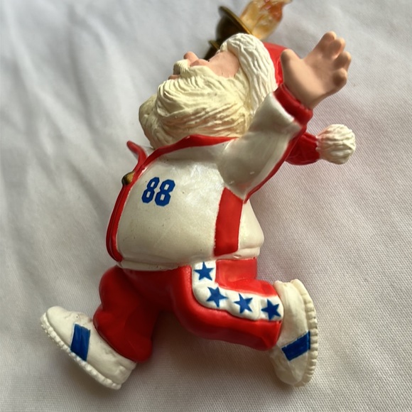 COPY - Vintage 1988 Olympic Santa Claus Go for the Gold Christmas tree ornament… - Picture 6 of 16